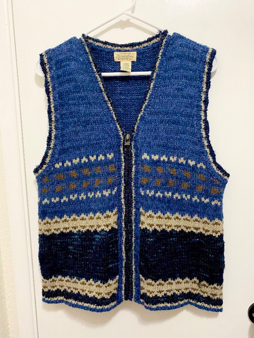 Vintage St. John Bay Size L Women’s Blue Zip Up